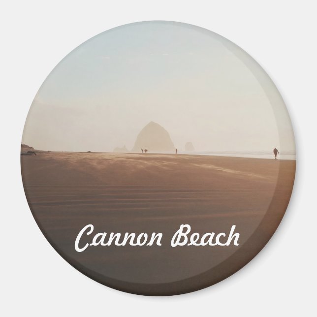 Cannon Beach At Golden Hour Magnet (Front)