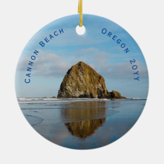 Cannon Beach Dated Christmas Ceramic Tree Decoration