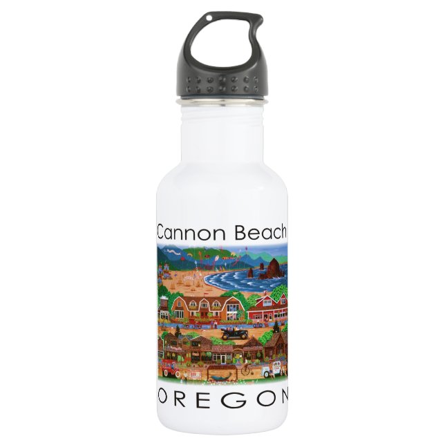 Cannon Beach ~ Oregon 532 Ml Water Bottle (Front)