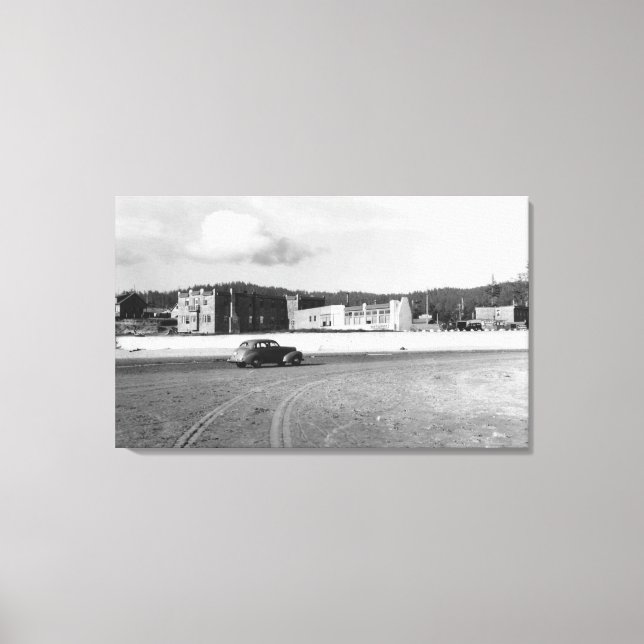 Cannon Beach, Oregon Ecola Inn View Photograph Canvas Print (Front)