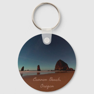 Cannon Beach Oregon Haystack Rock Key Ring