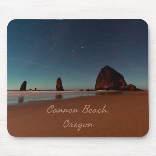 Cannon Beach Oregon Haystack Rock Mouse Mat (Front)