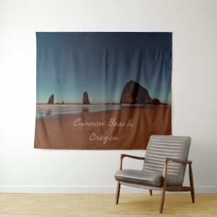Cannon Beach Oregon Haystack Rock Tapestry