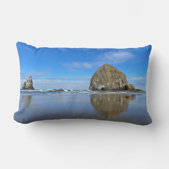 Cannon Beach Oregon Lumbar Cushion (Front)