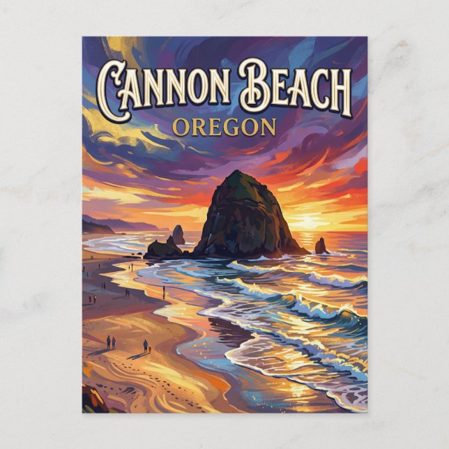 Cannon Beach Oregon Postcard (Front)