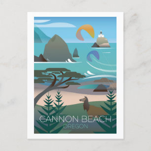 Cannon Beach, Oregon Postcard