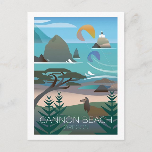 Cannon Beach, Oregon Postcard (Front)