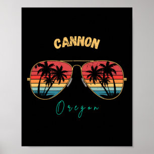 Cannon Beach Oregon Souvenir Surfboard Poster