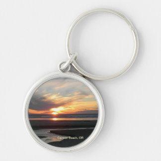 Cannon Beach, Oregon Sunset Key Ring
