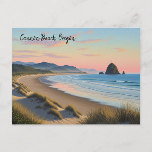 Cannon Beach Oregon Travel Postcard