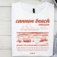 Cannon Beach Oregon Vintage Coastal Graphic