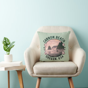 Cannon Beach Retro Vignette Cushion