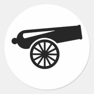 Cannon Classic Round Sticker