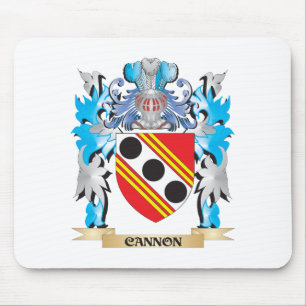 Cannon Coat of Arms - Family Crest Mouse Mat