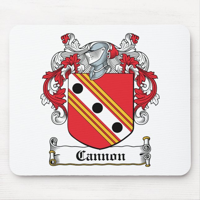 Cannon Family Crest Mouse Mat (Front)