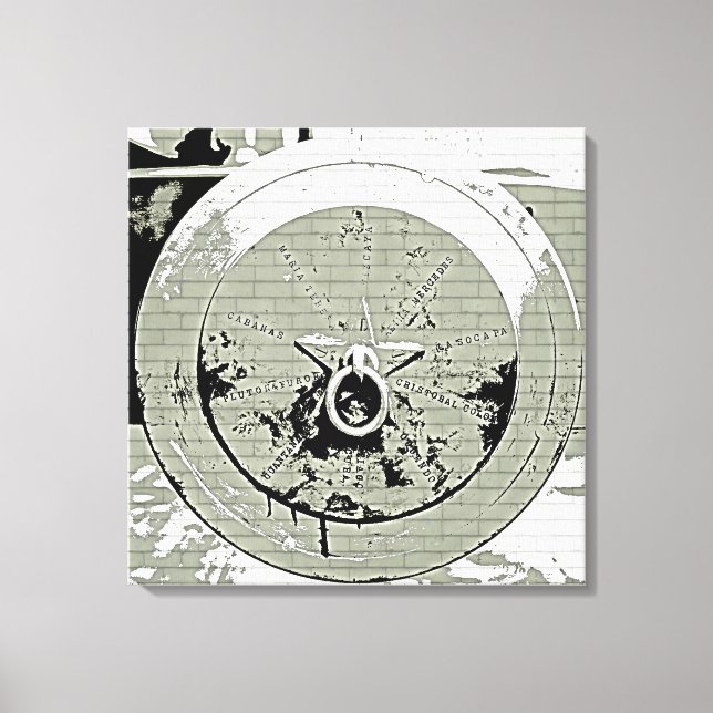 Cannon Grunge Wrapped Canvas Print (Front)