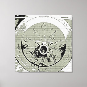 Cannon Grunge Wrapped Canvas Print
