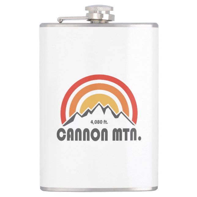 Cannon Mountain New Hampshire Hip Flask (Front)