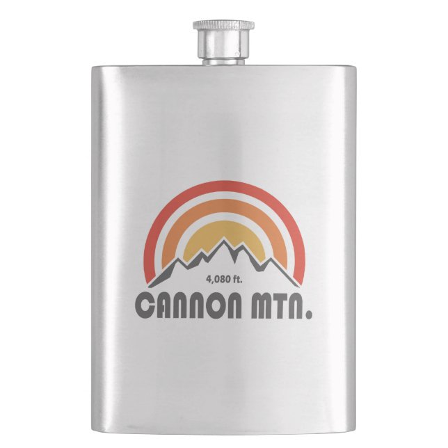 Cannon Mountain New Hampshire Hip Flask (Front)