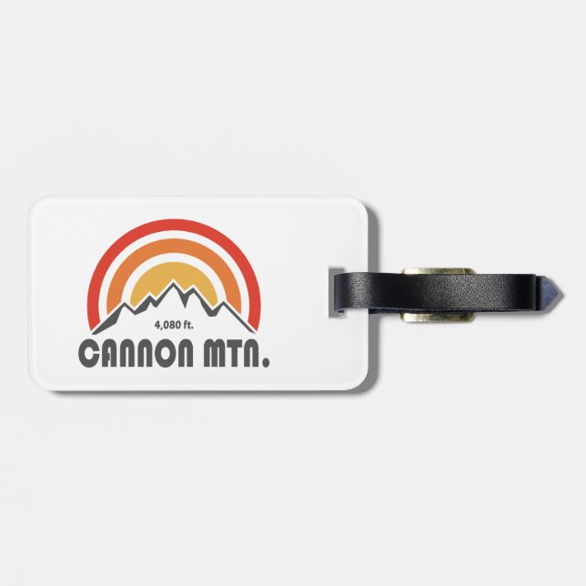 Cannon Mountain New Hampshire Luggage Tag (Back Horizontal)