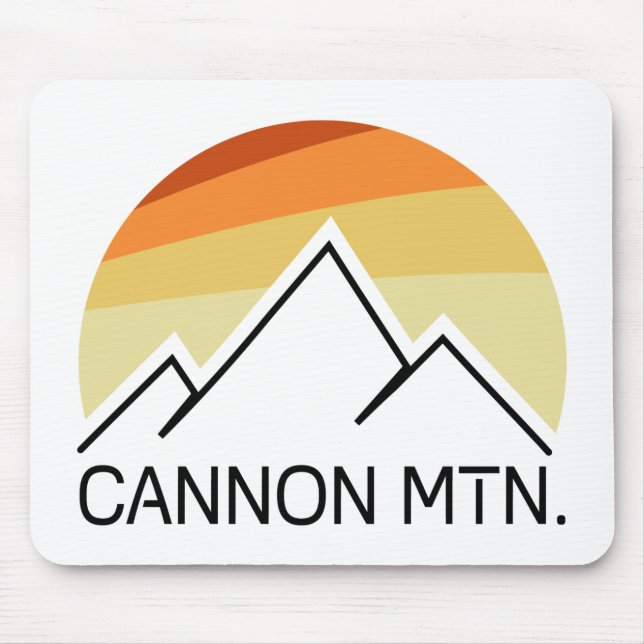 Cannon Mountain New Hampshire Retro Mouse Mat (Front)