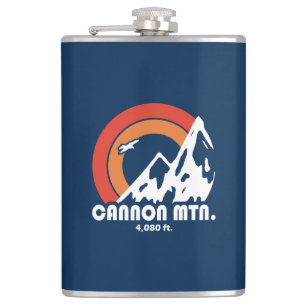 Cannon Mountain New Hampshire Sun Eagle Hip Flask