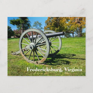 Cannon on Fredericksburg Battlefield Postcard