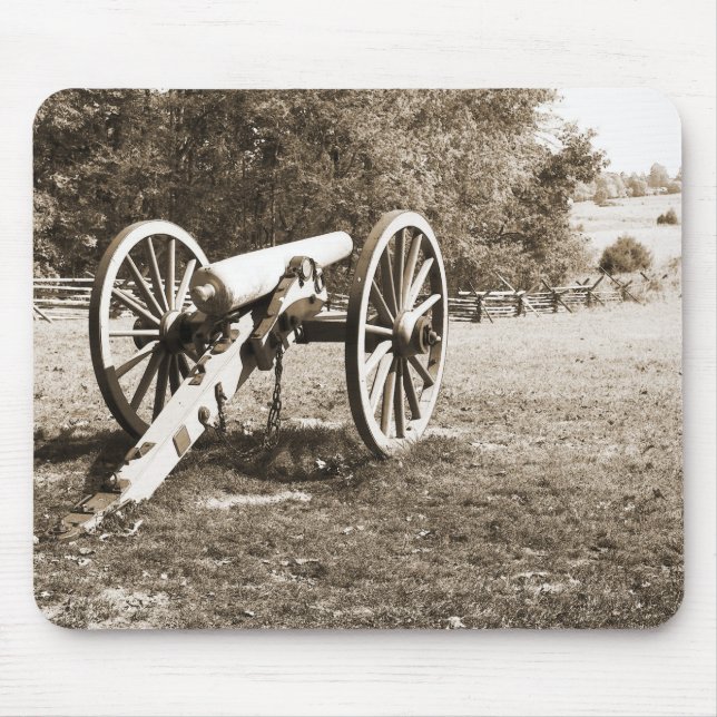 cannon on the Gettysburg Battlefield Mouse Mat (Front)