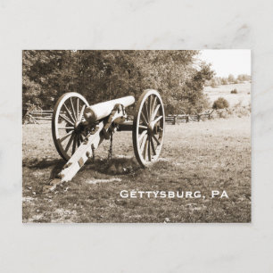 cannon on the Gettysburg Battlefield Postcard