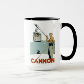 Cannon Ski Poster Mug
