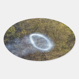 Cannon Smoke Ring Oval Sticker