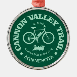 Cannon Valley Trail (cycling) Metal Tree Decoration