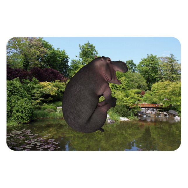 Cannonball Hippo Magnet (Horizontal)