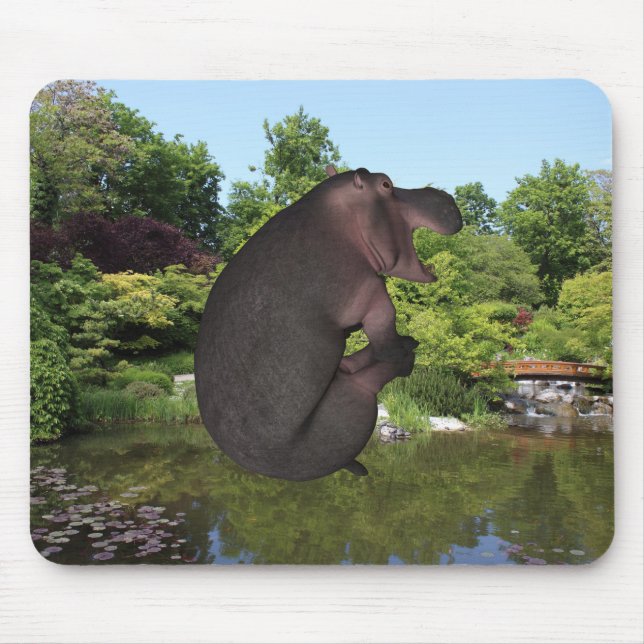 Cannonball Hippo Mouse Mat (Front)