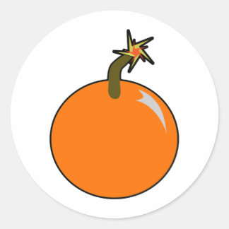 Cannonball Round Shot Bomb Cannon Ball Pirate Classic Round Sticker
