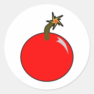 Cannonball Round Shot Bomb Cannon Ball Pirate Classic Round Sticker