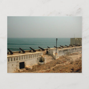 cannons and ocean postcard