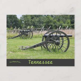 Cannons at Stones River Natl Battlefield Tennessee Postcard