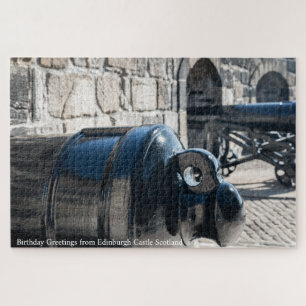 Cannons Edinburgh Castle. Jigsaw Puzzle