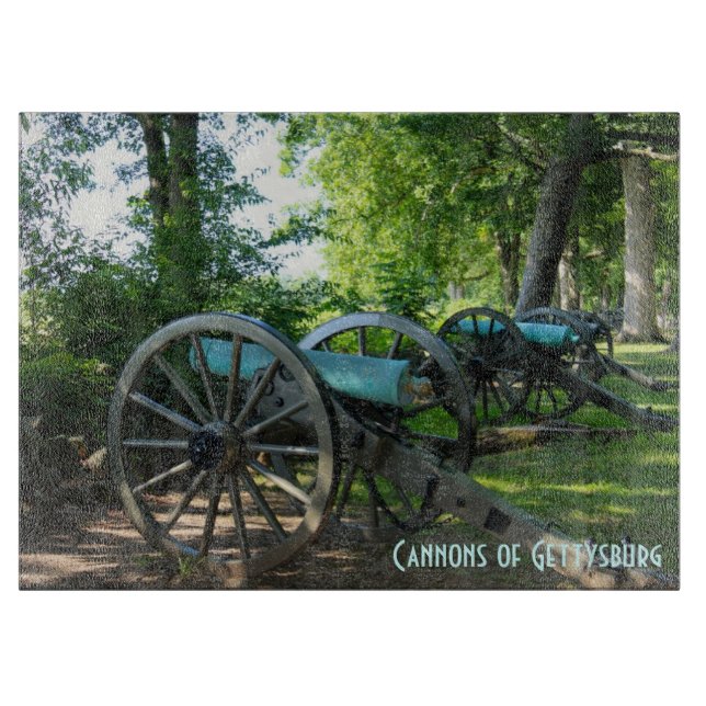 Cannons of Gettysburg National Military Park Cutting Board (Front)