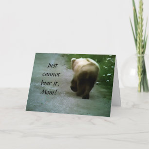 CANNOT BEAR TO MISS YOU ON MOTHER'S DAY CARD