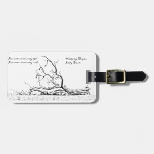 Cannot Live Without My Soul Wuthering Heights Luggage Tag