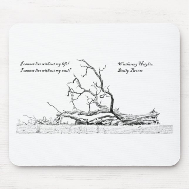 Cannot Live Without My Soul Wuthering Heights Mouse Mat (Front)