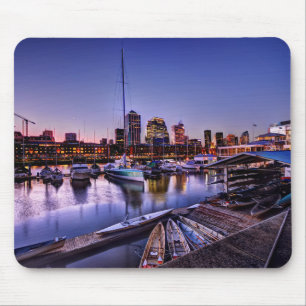 Canoas Al Atardecer - Canoes At Sunset Mouse Mat