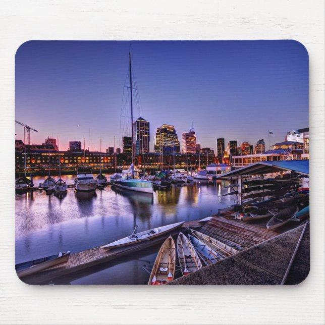 Canoas Al Atardecer - Canoes At Sunset Mouse Mat (Front)
