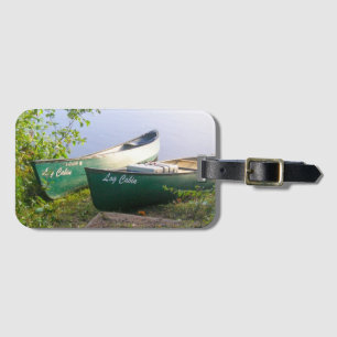 Canoe Adventure on a River Luggage Tag