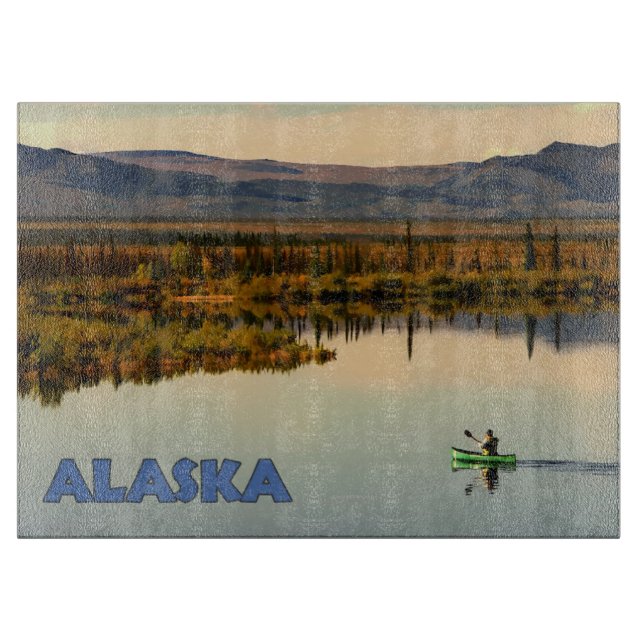 Canoe Alaska Cutting Board (Front)