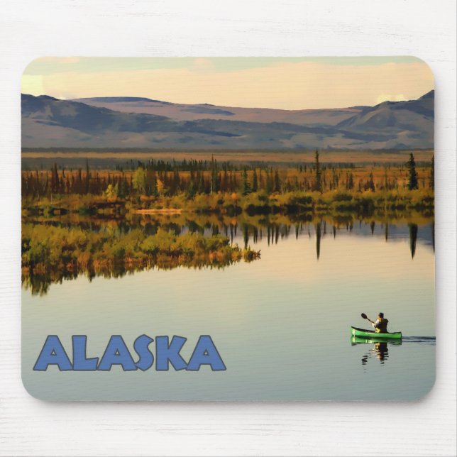 Canoe Alaska Mouse Mat (Front)