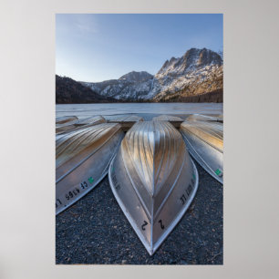 Canoe At The Lake Poster