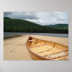 Canoe at Water's Edge Canvas Print